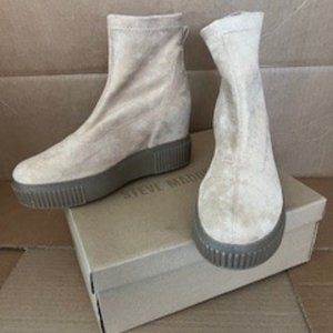 Women's Freshly Tan High-Top Pull On Wedge Booties Size 8.5